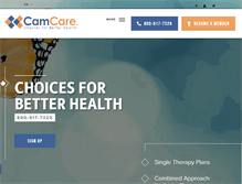 Tablet Screenshot of camcare.org